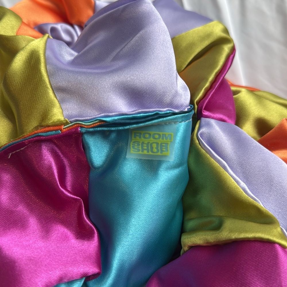 Colorful Patchwork Scrunchie Hangbag - image 2